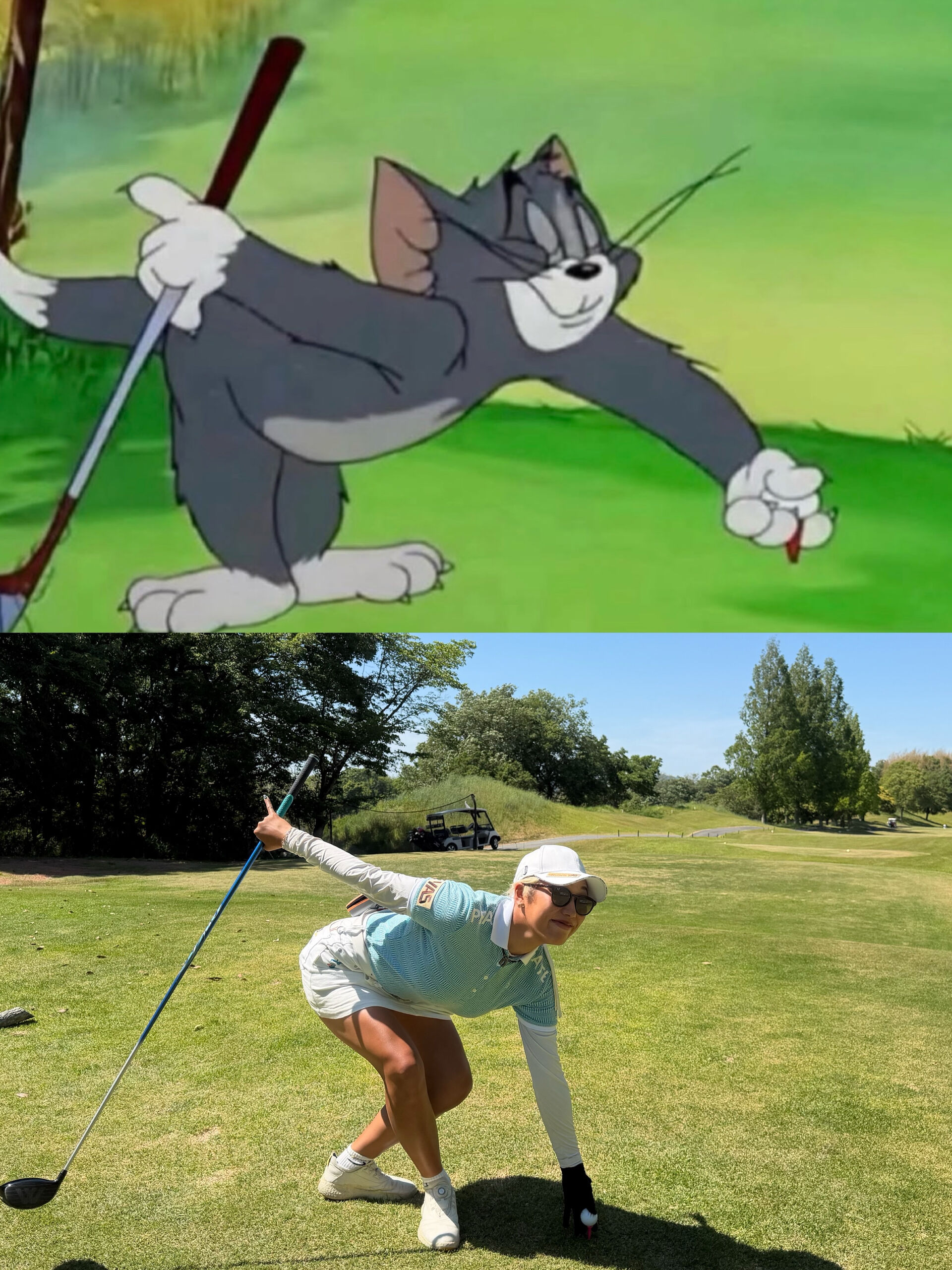 Tom and Jerry のTomの真似してみた笑